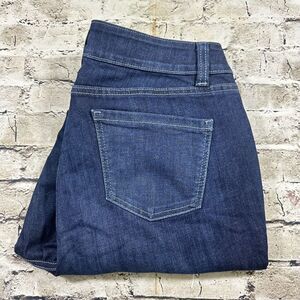 Lane Bryant Jeans Womens‎ 16S Blue Straight High-rise Denim Pants Rocker Worker